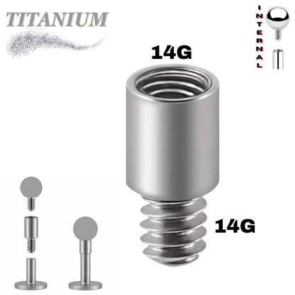 Titanium Internally Threaded Post Extension (Post Only)
