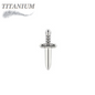 Titanium Internally Threaded Knife (Top Only)