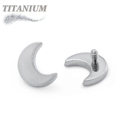 Titanium Internally Threaded Moon Flat (Top Only)