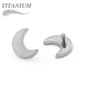 Titanium Internally Threaded Moon Flat (Top Only)
