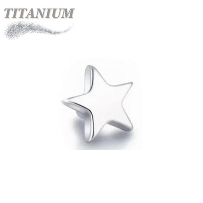 Titanium Internally Threaded 4mm Star (Top Only)