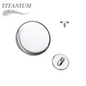 Titanium Internally Threaded Flat Circle Disc (Top Only)
