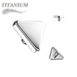 Titanium Internally Threaded Triangle Flat (Top Only)