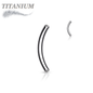 Titanium Threadless Curved Barbell (Post Only)