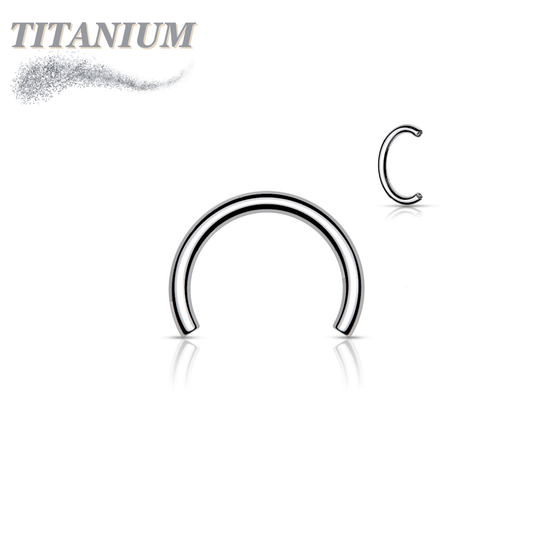 Threadless Titanium Horseshoe Post Only