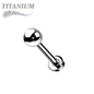 Titanium Threadless Solid Ball Labret Combo (2.5mm Base)