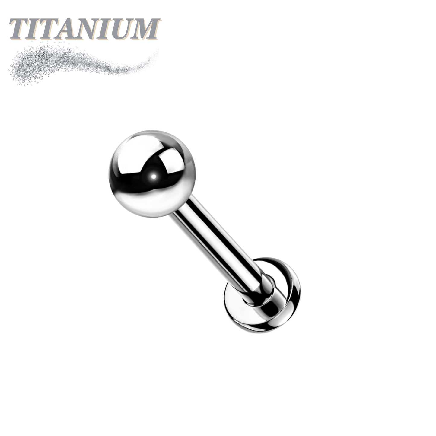 Pre-Sterilized Titanium 18G Threadless Labret 26pc Bundle for Nostril & Lobes
