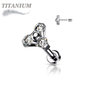 Titanium Threadless Trinity Triangle Labret Combo