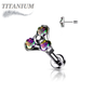 Titanium Threadless Trinity Triangle Labret Combo