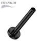 Titanium Threadless Flat Back Labret (Post Only) 4mm Base