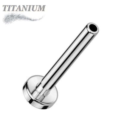 Titanium Threadless Flat Back Labret (Post Only)  2.5mm Base