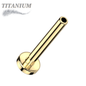 Titanium Threadless Flat Back Labret (Post Only)  2.5mm Base