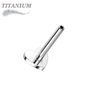 Titanium Threadless Heart Flat Back Labret (Post Only)