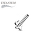 Titanium Threadless Star Flat Back Labret (Post Only)
