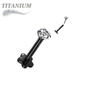 Titanium Threadless Labret w/ 5 Petal Base and Prong Set CZ Top