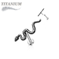 Titanium Threadless Snake Labret Combo