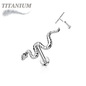 Titanium Threadless Snake Labret Combo
