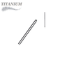 Titanium Threadless Straight Barbell (Post Only)