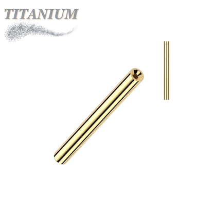 Titanium Threadless Straight Barbell (Post Only)