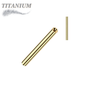 Titanium Threadless Straight Barbell (Post Only)