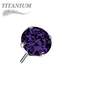 Titanium Threadless Zircon Prong Gem (Top Only)