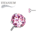 PNC NP TI 3MM PINK CZ
