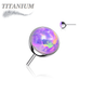Titanium Threadless Opal Bezel (Top Only)