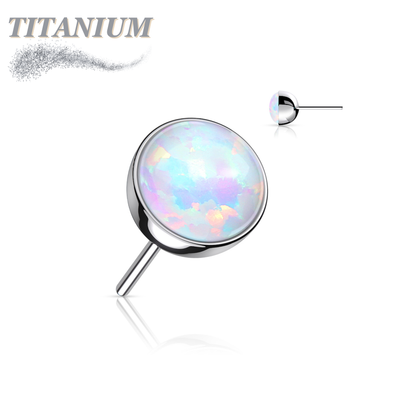 Titanium Threadless Opal Bezel (Top Only)