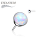 Titanium Threadless Opal Bezel (Top Only)