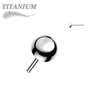 Titanium Threadless Round Dome (Top Only)