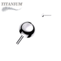 Titanium Threadless Round Dome (Top Only)