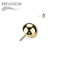 Titanium Threadless Round Dome (Top Only)