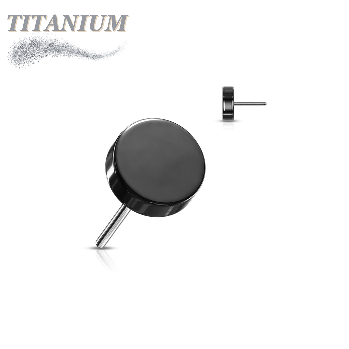 Titanium Threadless Flat Disc (Top Only)