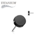 Titanium Threadless Flat Disc (Top Only)
