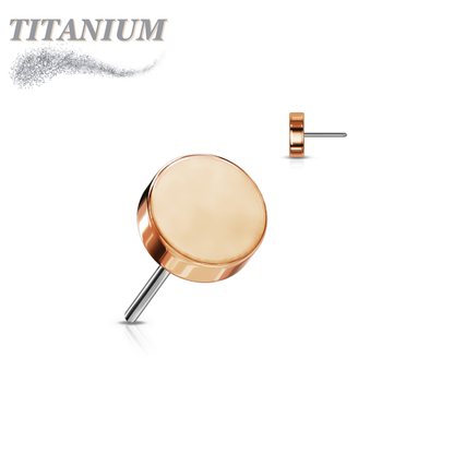 Titanium Threadless Flat Disc (Top Only)