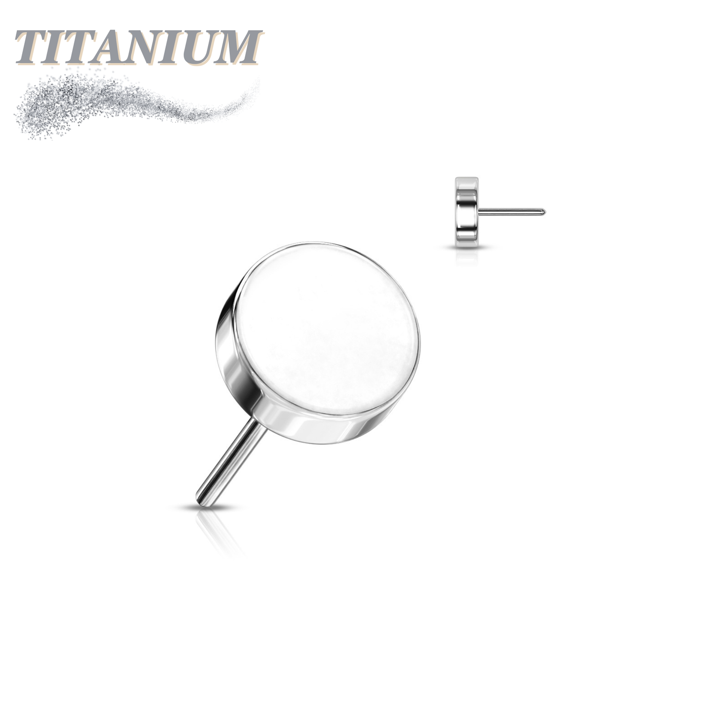 Titanium Threadless Flat Disc (Top Only)