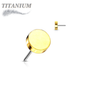 Titanium Threadless Flat Disc (Top Only)