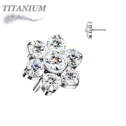 Lovisa - Pre-Sterilized Titanium Threadless Flower (Top Only)