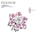 Lovisa - Pre-Sterilized Titanium Threadless Flower (Top Only)