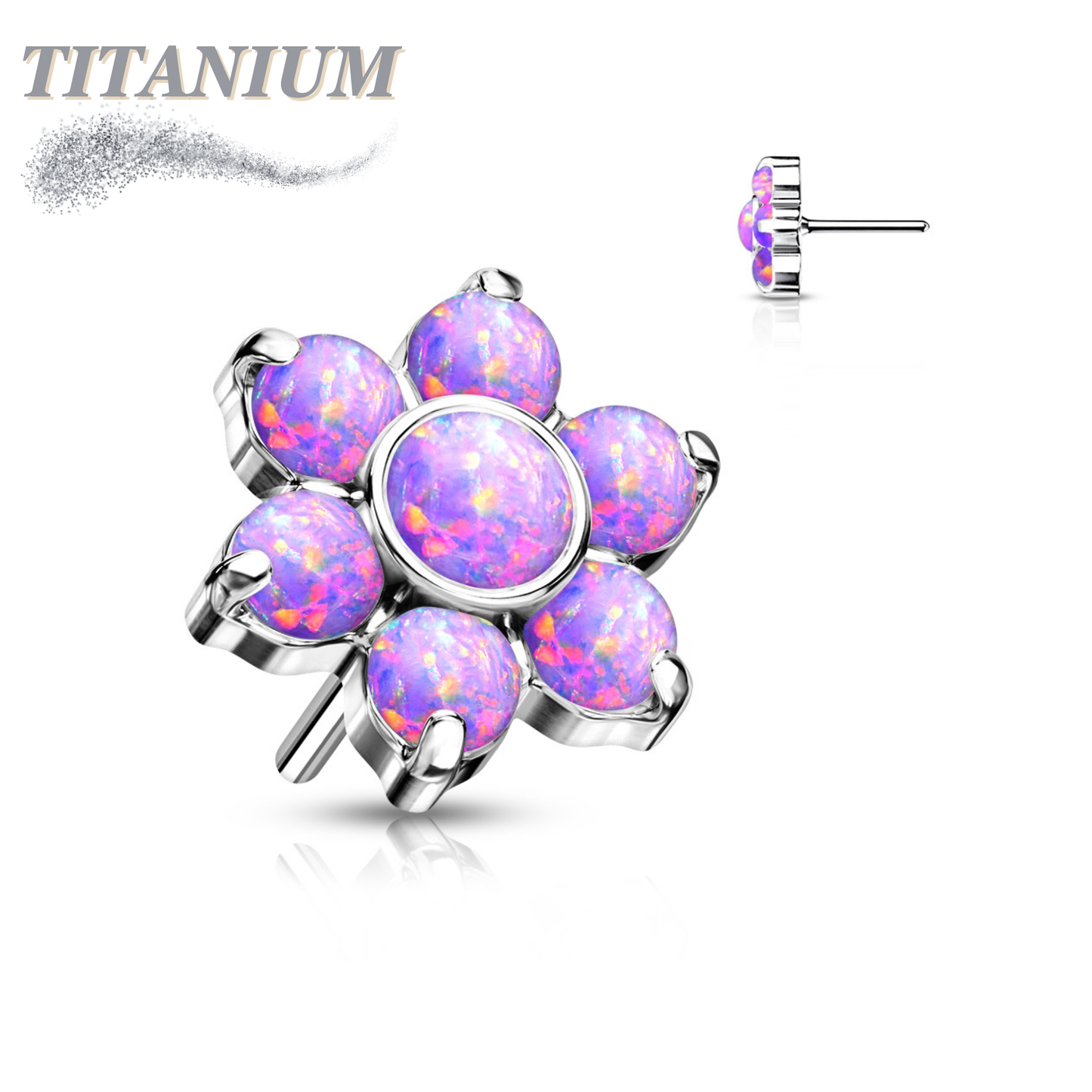 Lovisa - Pre-Sterilized Titanium Threadless Flower (Top Only)