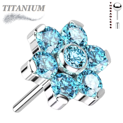 Lovisa - Pre-Sterilized Titanium Threadless Flower (Top Only)