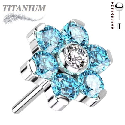 Lovisa - Pre-Sterilized Titanium Threadless Flower (Top Only)