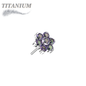 Lovisa - Pre-Sterilized Titanium Threadless Flower (Top Only)