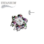 Lovisa - Pre-Sterilized Titanium Threadless Flower (Top Only)