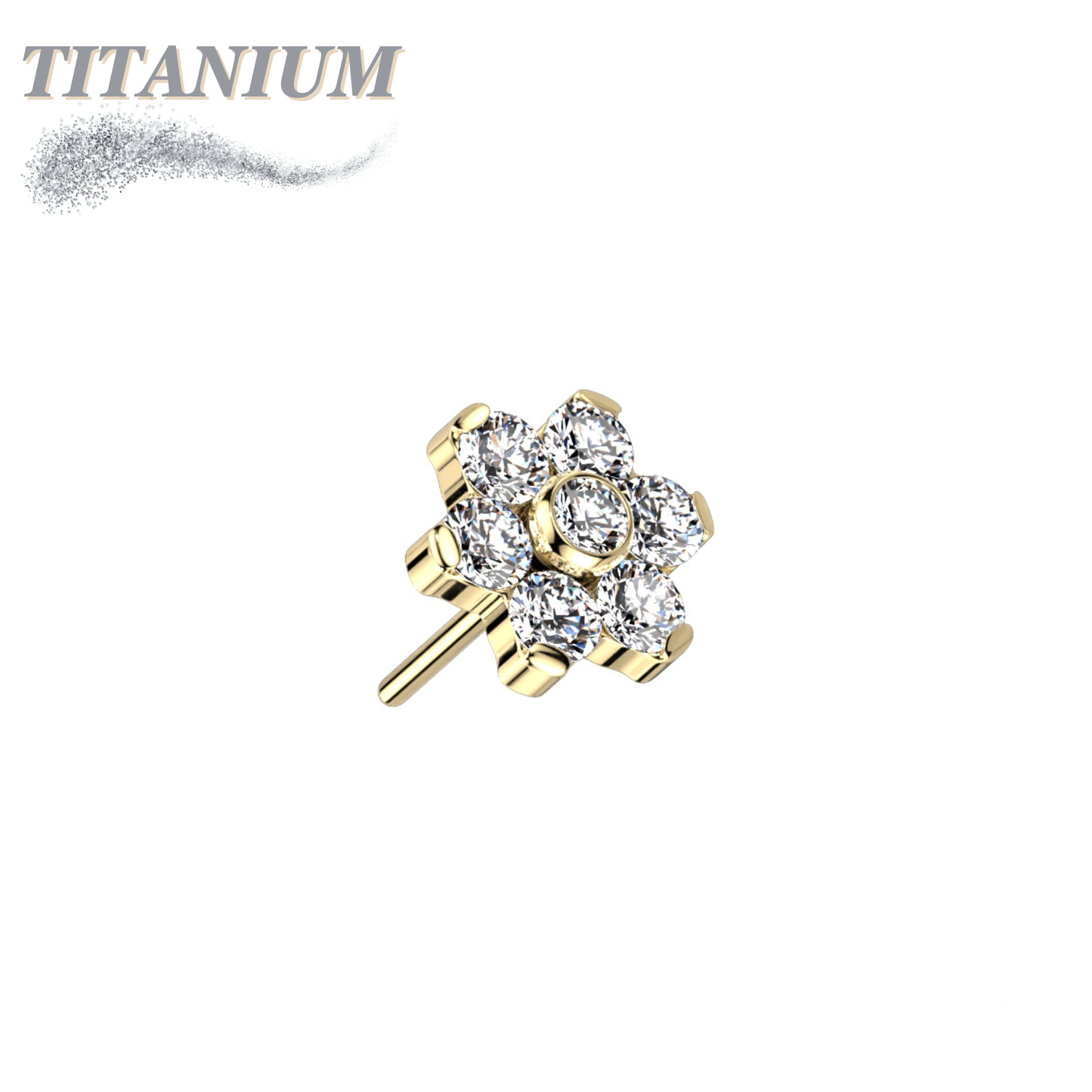 Lovisa - Pre-Sterilized Titanium Threadless Flower (Top Only)