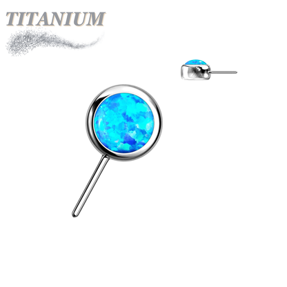 Titanium Threadless Front Facing Bezel Opal (Top Only) (CLEARANCE)