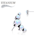 Titanium Threadless 5 Opal Curve (Top Only)