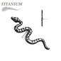 Titanium Threadless Snake (Top Only)
