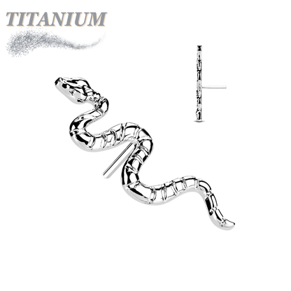 Titanium Threadless Snake (Top Only)
