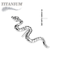 Titanium Threadless Snake (Top Only)
